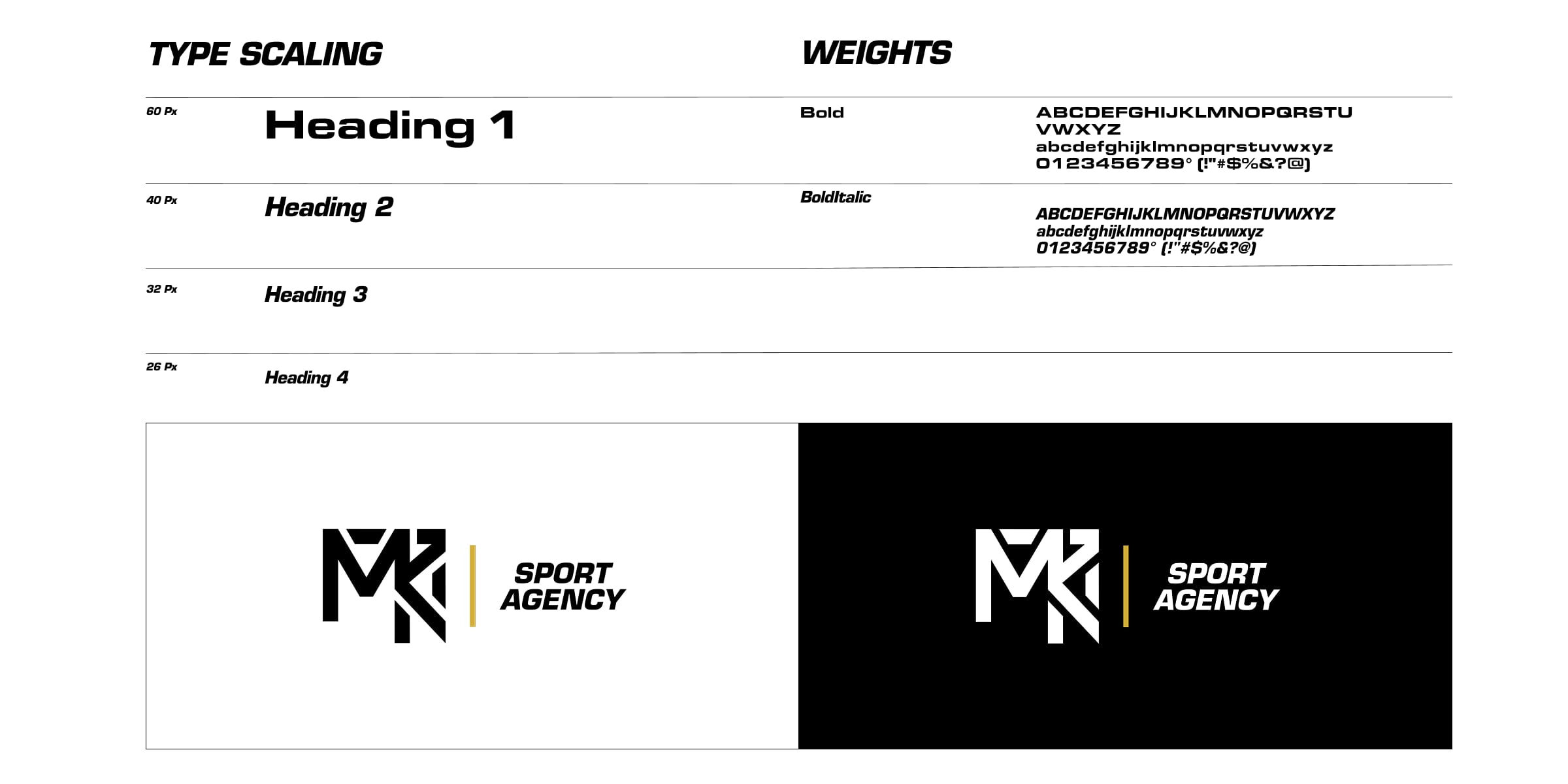 MK Sport Agency, site vitrine et branding sportif, Processus de conception